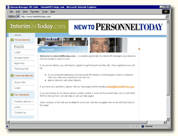 Screen shots of InterimHRToday.com